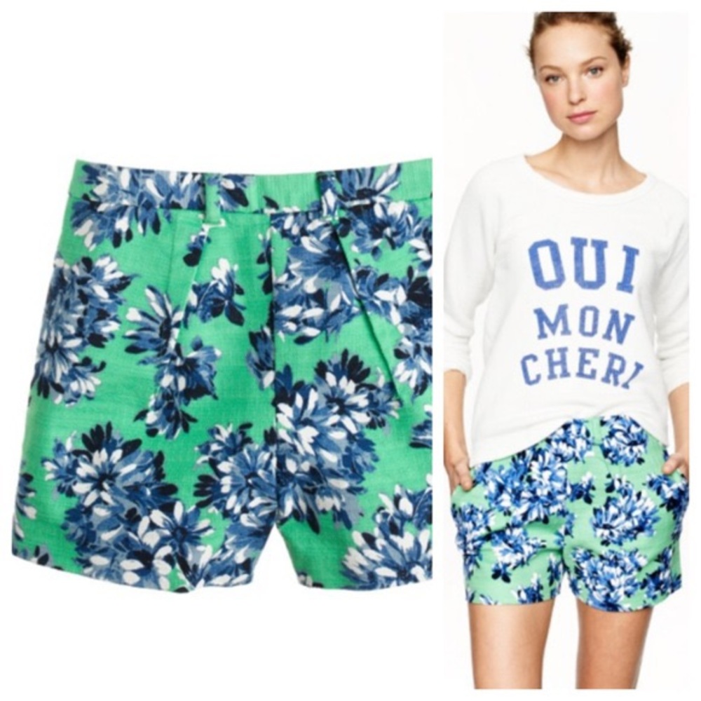 Jcrew green shorts